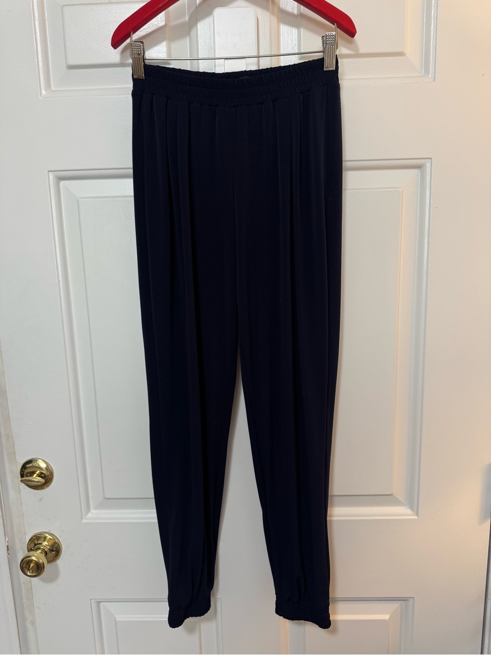 Anatomie Pants Womens Medium Navy Blue Pull-On Joggers Elastic Waist Size XS
